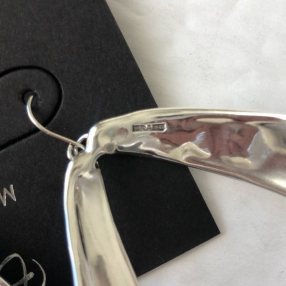 E&L Israel Electroform Earrings Sterling Silver 2.5in long - Picture 8 of 12